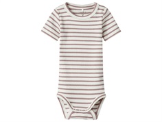 Name It bodysuit deauville mauve with stripes